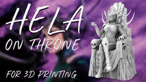 Hela On Throne D Model Assembly By Gambody Youtube