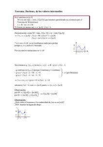 Ejercicios Resueltos Del Teorema De Bolzano