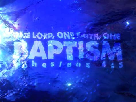 One Lord, One Faith, One Baptism Church VIdeo Loop – Millington Baptist ...