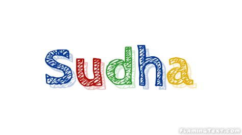 Sudha Logo | Free Name Design Tool from Flaming Text