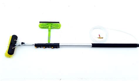 16ft 20ft 24ft Water Fed Window Cleaning Pole Kit Telescopic Brush