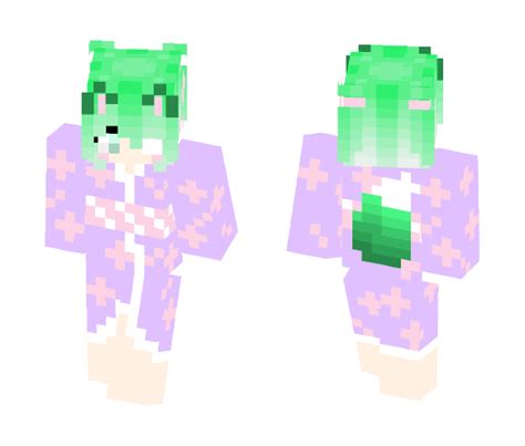 Download Green Kimono Kitsune Minecraft Skin For Free Superminecraftskins