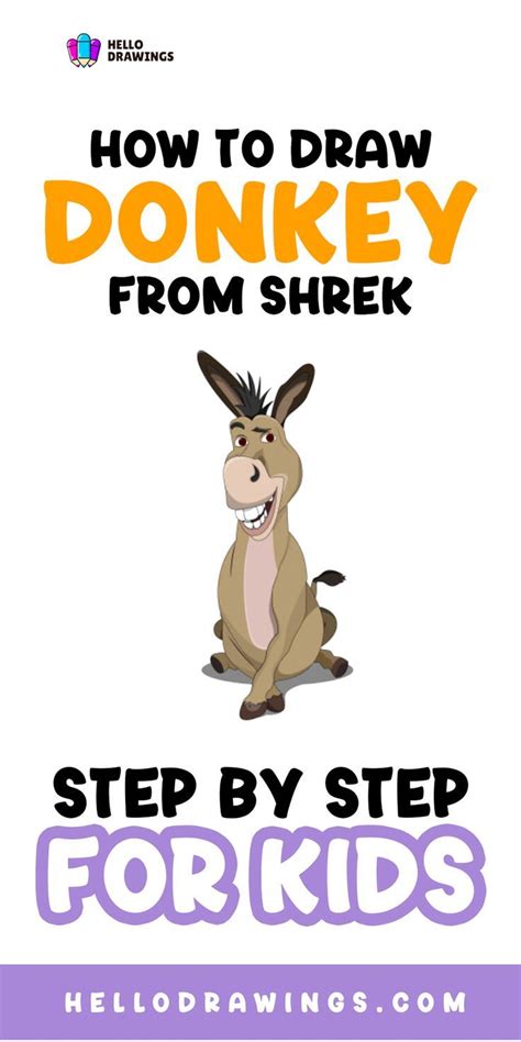 How To Draw A Donkey Step By Step Drawing Tutorials Artofit