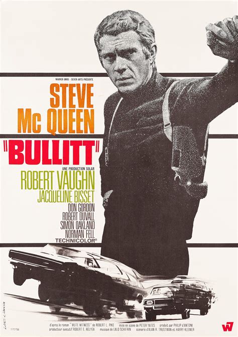 Reproduction Steve Mcqueen Bullitt Movie Poster Etsy