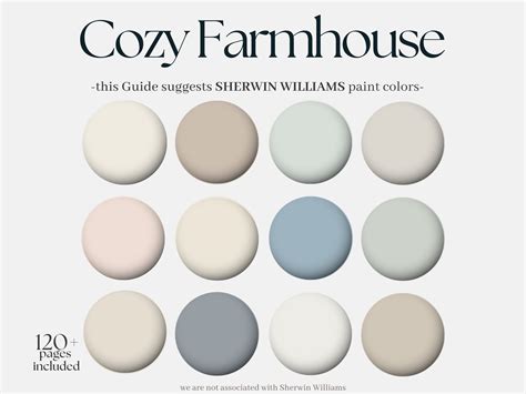 Sherwin Williams Cozy Farmhouse Whole House Palette 12 Sherwin