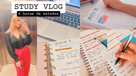 Study Vlog 6 Horas De Estudos Comigo YouTube