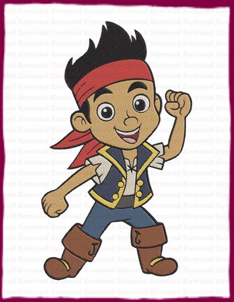 Jake And Neverland Pirates Embroidery Design