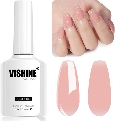 Amazon Vishime Nude Pink Gel Polish Jelly Gel Nail Polish