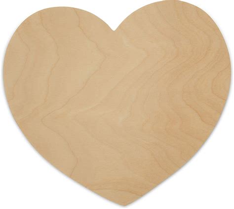 Unfinished Wooden Hearts Shapes 85 X 8 X 18 Inch Bag Of