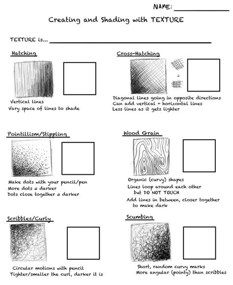 Texture Worksheets For Kindergarten