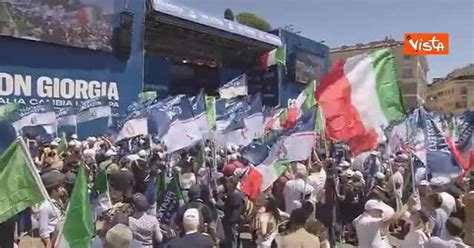 Europee Le Immagini Di Piazza Del Popolo Gremita Per L Evento Con