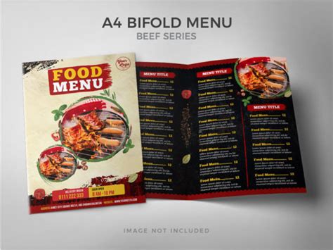 A4 Bifold Restaurant Food Menu Template Graphic By Eyestetix Studio