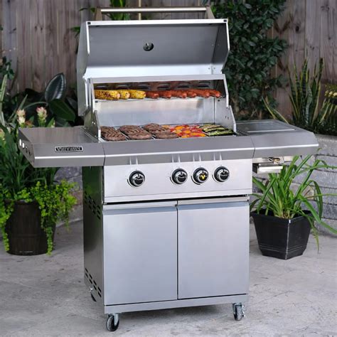 Victory 3 Burner Propane Grill W Infrared Side Burner Bbqguys