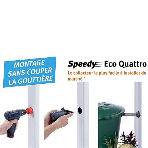 Collecteur Eau De Pluie Speedy Eco Quattro Carr Gris Sans D Coupe De