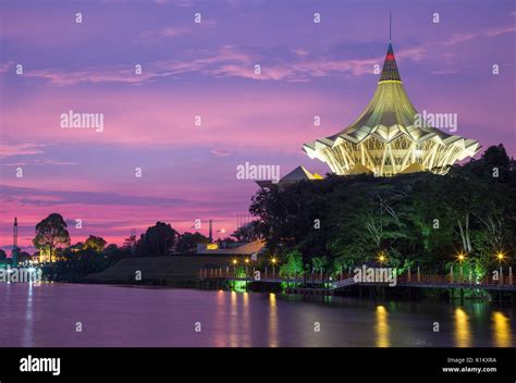 New Sarawak State Legislative Assembly Building With Its Distinctive