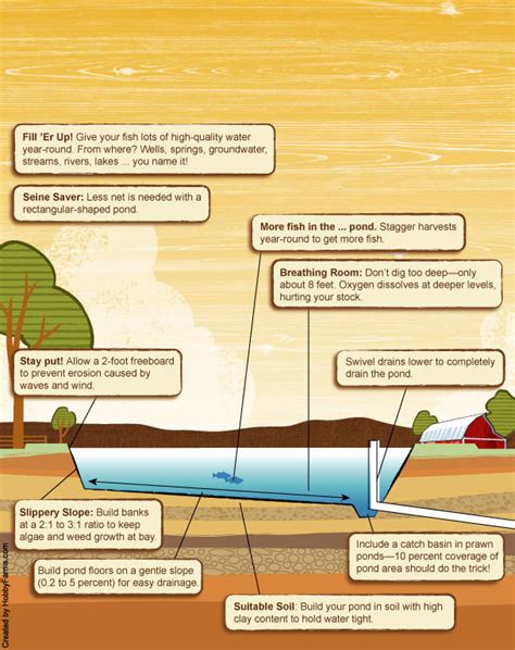 Infographic: Aquaculture Pond Construction - Hobby Farms