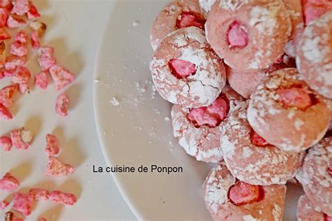 Amaretti L Ar Me De Framboise Et Praline Rose La Cuisine De Ponpon