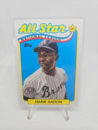 Topps Series Hank Aaron Asb All Star Braves Ebay