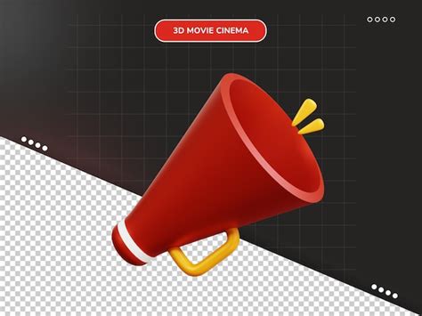 Premium PSD Megaphone 3d Icon