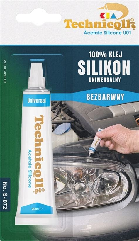 KLEJ SILIKON UNIWERSALNY BEZBARWNY 20ML TECHNICQLL 6 59 zł Silikony