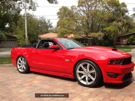 Ford Mustang Gt Saleen Convertible In Race Red With Full Black