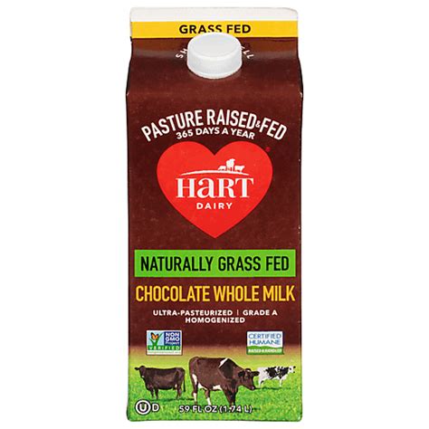 Hart Dairy Naturally Grass Fed Chocolate Whole Milk 59 Fl Oz Shop