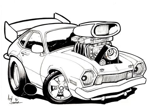 Pin By Warren Barrell On To Colour Cartoon Car Drawing Car Cartoon