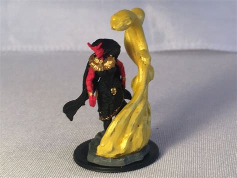 Female Tiefling Warlock Painted Dnd Miniaturetiefling Wizard Painted