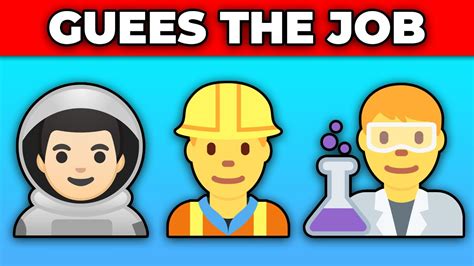 Guess The Job By Emoji Quiz Emoji YouTube