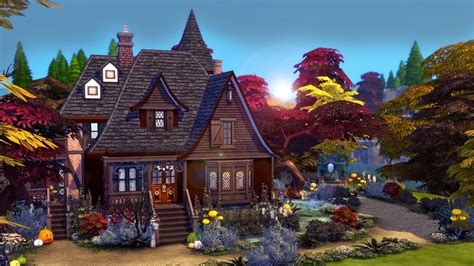 Witch S Cottage The Sims Speed Build Youtube