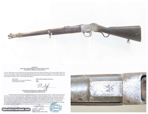 Braendlin Armoury Antique Martini Henry 577 450 Cal Falling Block Carbine British Imperial