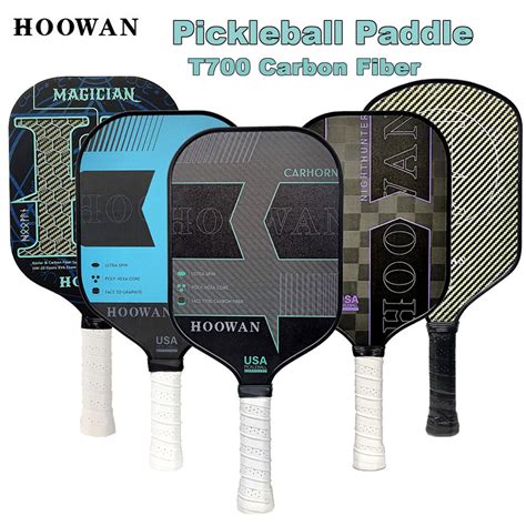 Hoowan 16MM Pickleball Mái Chèo T700 18K Sợi Carbon Pickleball Vợt