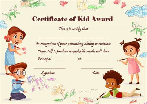 Free Printable Certificates For Kindergarten