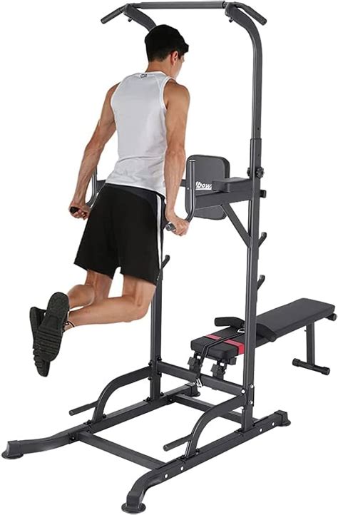 Power Tower Dip Station Pull Up Bar Strength Training With