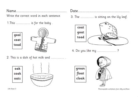 Oa Vowel Words Writing Worksheet Handwriting And Comprehension Sexiz Pix