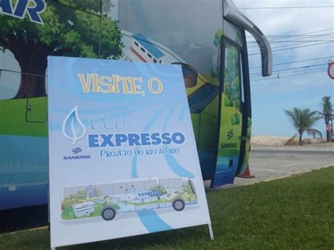 Ecoexpresso chega à praia e população é convidada para falar de água