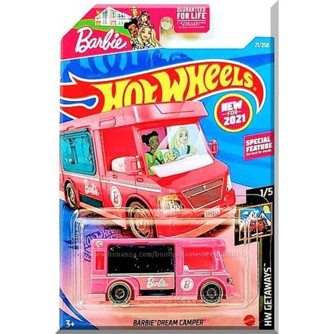 Hot Wheels Barbie Dream Camper Hw Getaways Pink Edition On