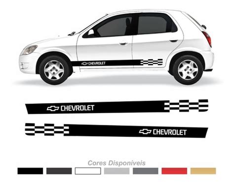 Adesivo Faixa Lateral Gm Celta Prisma Ou Portas Imp Decalx