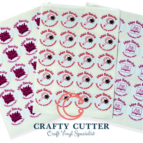 Personal Stickers | Print Logo Stickers | Crafty Cutter UK