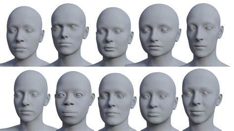 Female Head Shapes Resource For G9 Daz Content By Vyusur