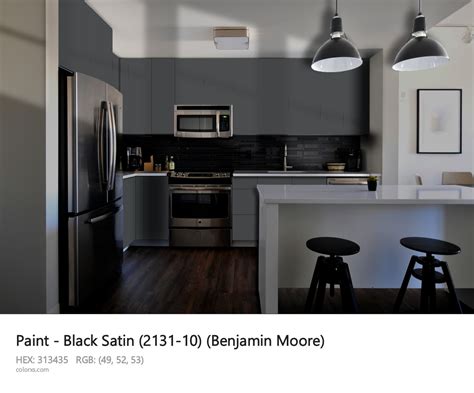 Benjamin Moore Black Satin Paint Color Codes Similar Paints