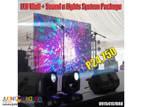 9x12 Ft Led Wall With Lights And Sound Package P24750