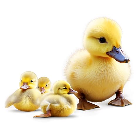 Download Soft Yellow Duckling Illustration Png 2
