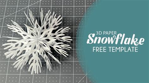 Easy Way To Make 3d Paper Snowflake Diy Paper Snowflakes With Cricut