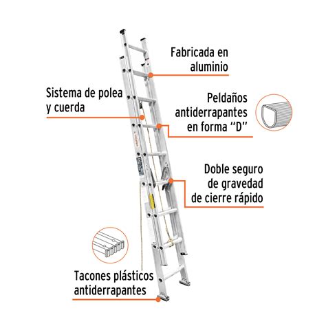 Ese Truper Escalera De Extensi N Tipo Iii Pelda Os Truper