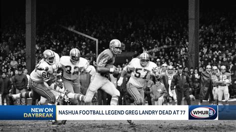 Nashua Native Greg Landry Former Detroit Lions Quarterback And