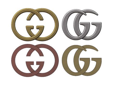 Gucci GG logo replica 3D model 3D printable | CGTrader