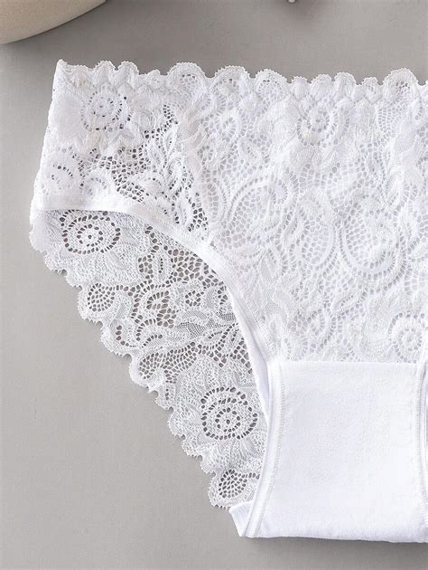 Pack Sexy Floral Lace Panty Lingerie Shein Uk