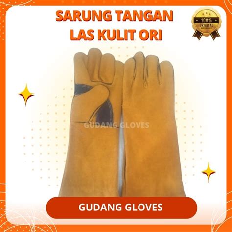 Jual Sarung Tangan Las Pelipit Kulit 14 Inch SAFETY GLOVES Shopee