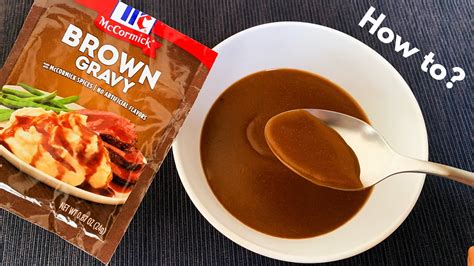 How To Make Mccormick Brown Gravy Mix Youtube